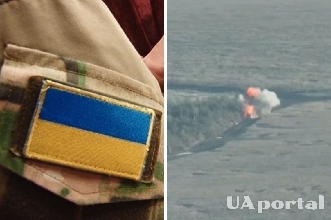 Українські військові знищили вантажівку з боєприпасами та окупантами на Донбасі (відео)