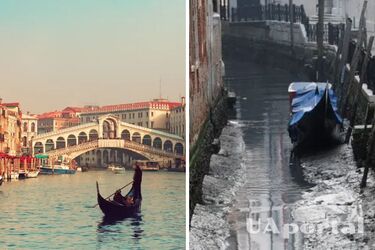В Венеции пересыхают каналы из-за засухи
