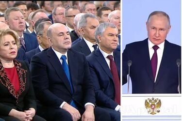 Говорив про гендерно-нейтрального бога, нацистів, бази НАТО, ядерну зброю: головні заяви виступу путіна