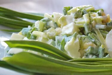 Готовимся к весне: рецепт витаминного салата с черемшей