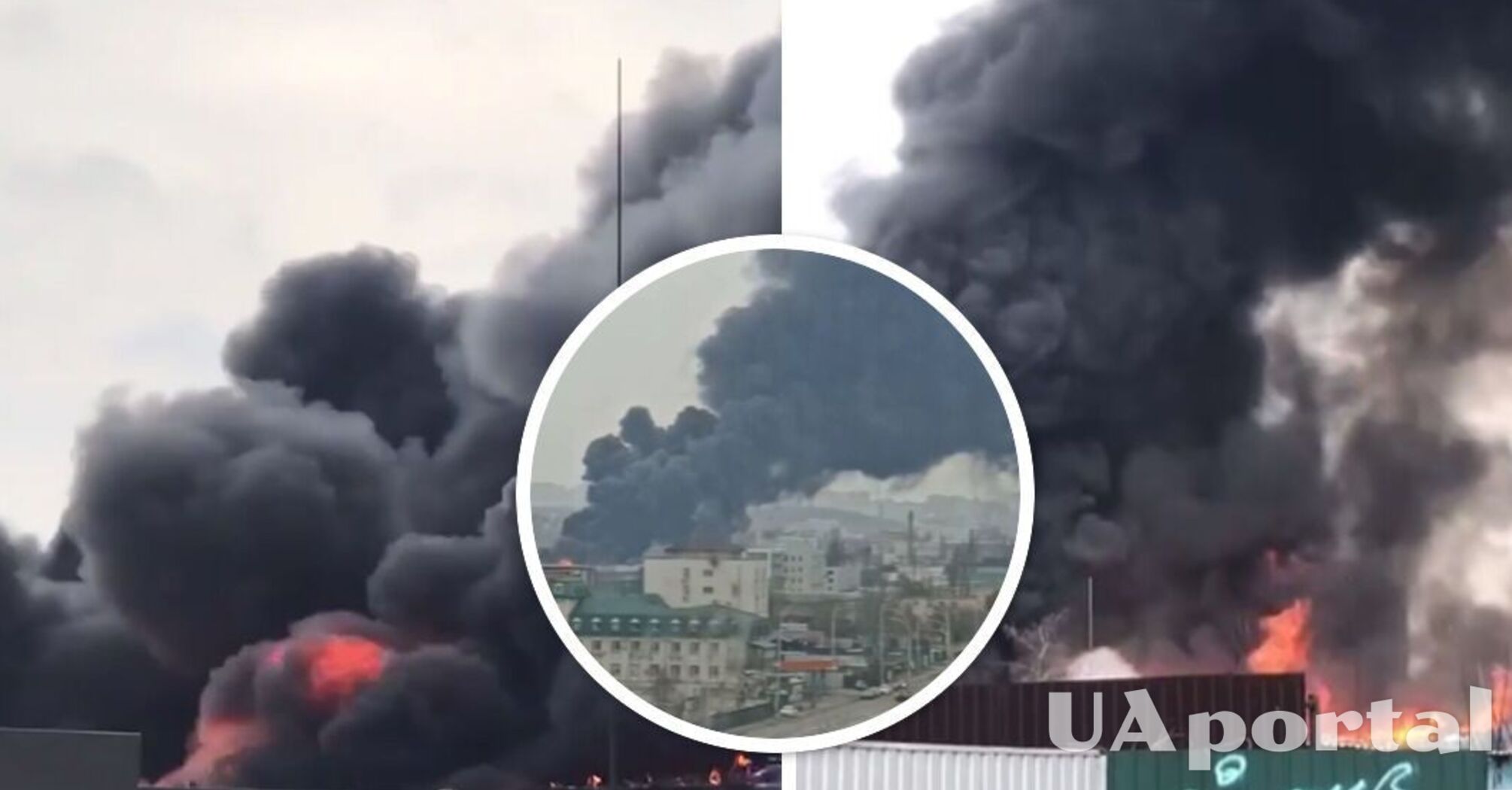 Привлекали новейшего робота: пожарные потушили масштабный пожар на территории киевского предприятия (видео, фото)