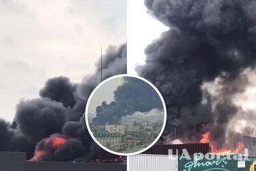 Привлекали новейшего робота: пожарные потушили масштабный пожар на территории киевского предприятия (видео, фото)