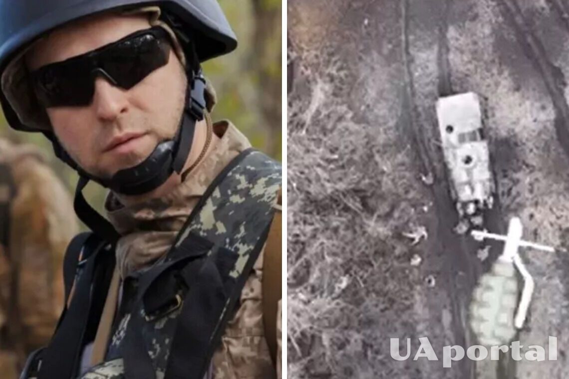 The network showed how a drone with a grenade eliminated Russian infantry near Pervomaiske (video)
