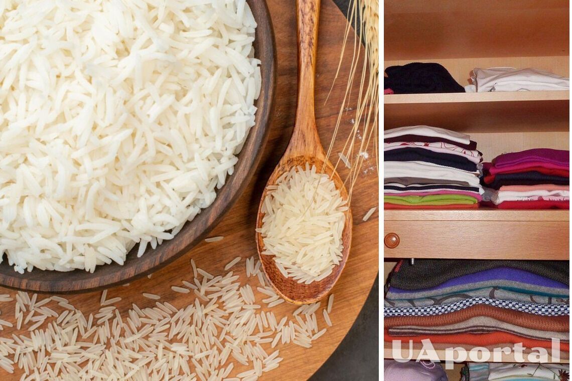 Як позбутися поганого запаху в шафі за допомогою рису