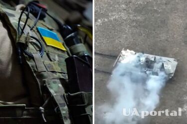 ВСУ уничтожили вражескую БМП на Донбассе (видео)