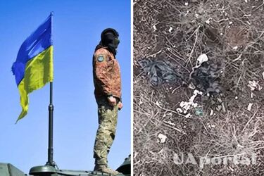 'Один сброс – одна уничтоженная цель': военные с беспилотника 'минуcнули' оккупанта в окопе (видео)