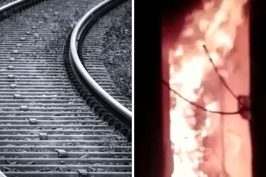 Под Луганском партизаны подожгли оборудование железной дороги, чтобы оккупанты не отправляли БК на фронт (видео)