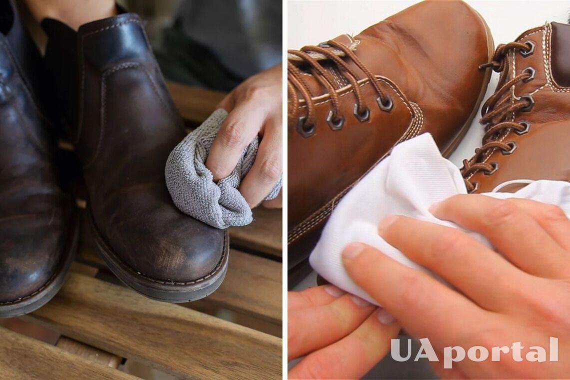 Як почистити шкіряне взуття