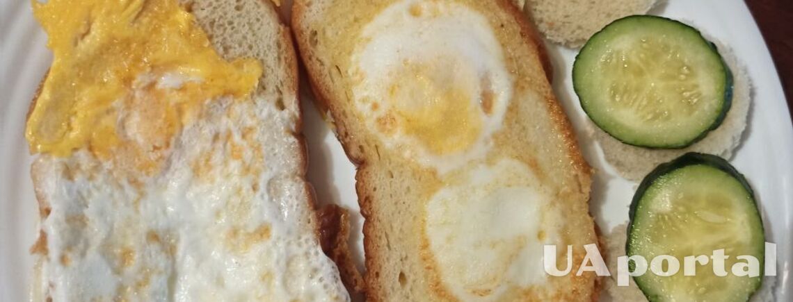 Яйца в гренках: простой и быстрый рецепт для сытного завтрака