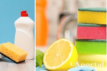 Навіщо класти лимон у губку для миття посуду