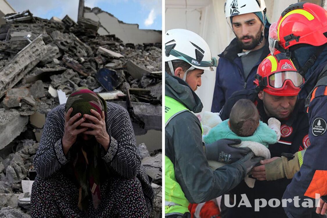В Турции через 56 часов после землетрясения спасли полуторагодовалого ребенка, пытаются достать беременную маму (видео)