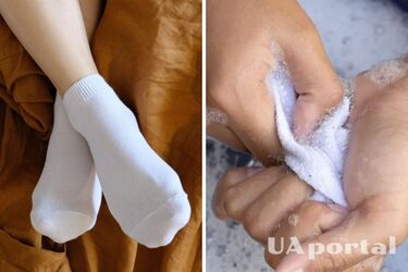 Як відіпрати білі шкарпетки