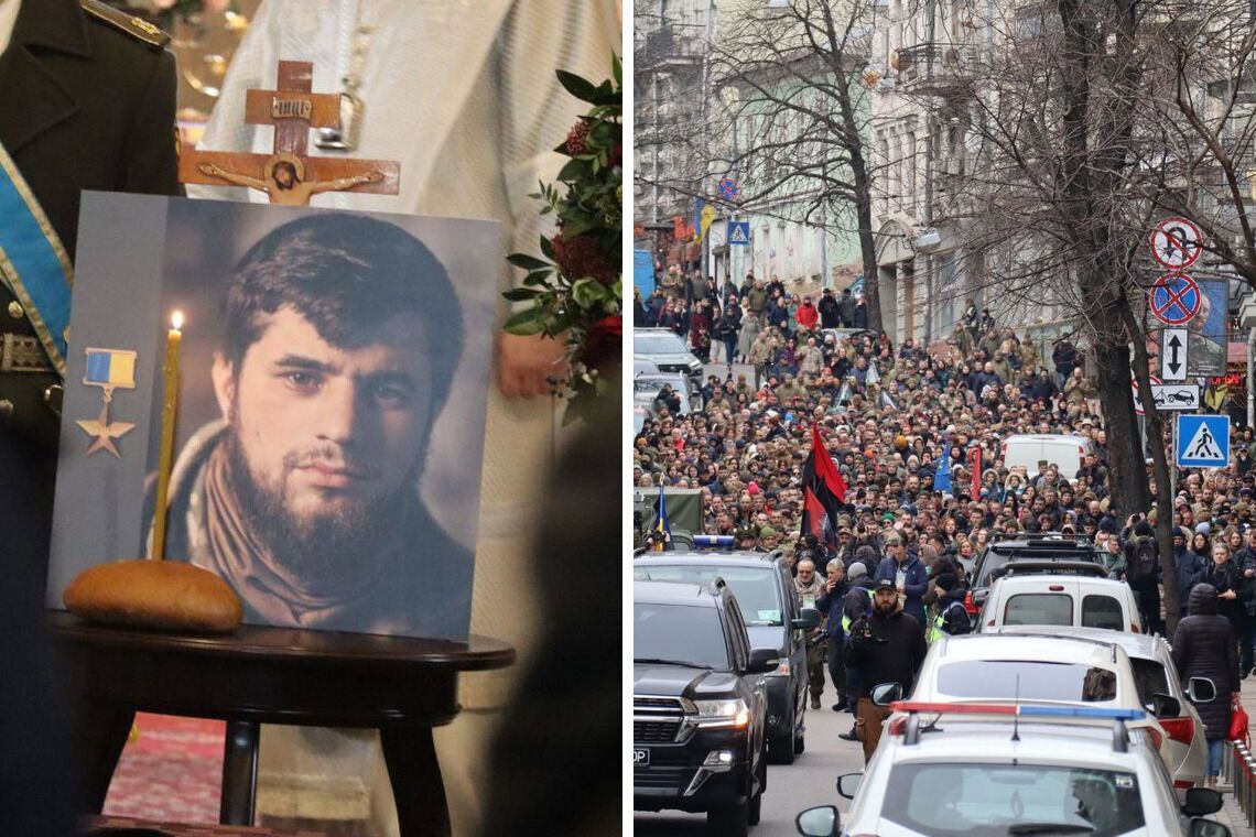 Thousands of people and a 'sea' of flowers: in Kyiv, to the sound of Hutsul trembita, the Hero of Ukraine 'Da Vinci' was farewell in Kyiv (photo report)