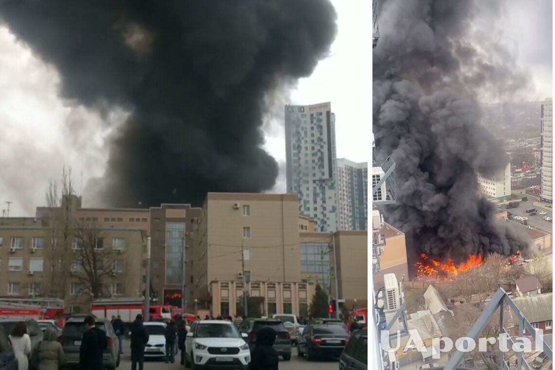 У Ростові-на-Дону горить будівля ФСБ