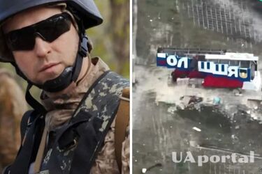 Ukrainian Armed Forces destroy occupants' checkpoint at the entrance to Oleshky (video)
