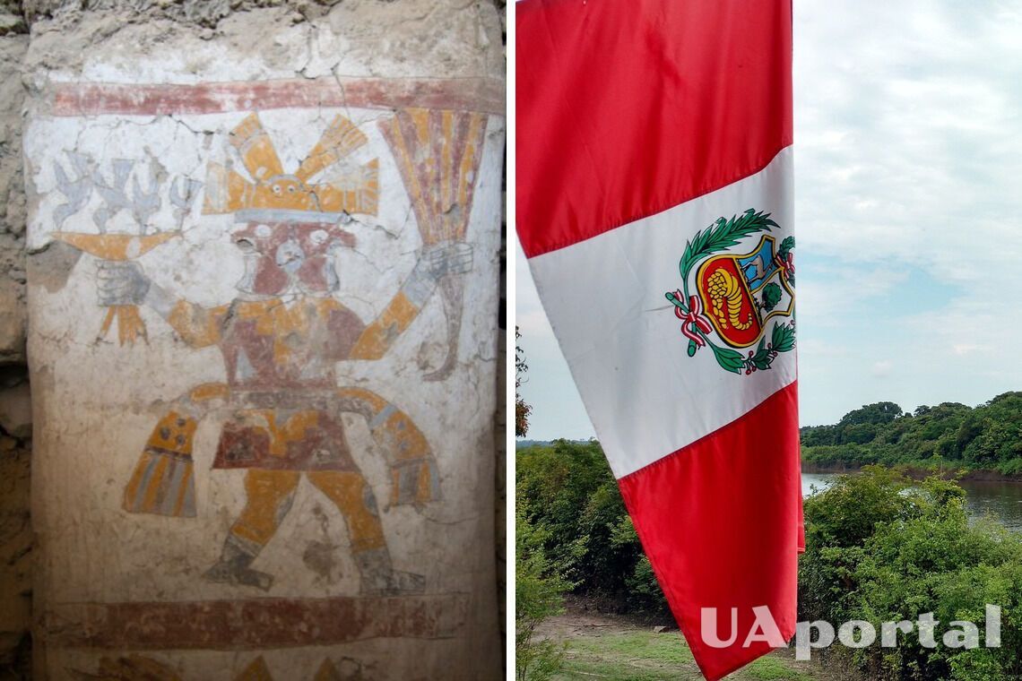 В Перу обнаружили 1400-летние фрески с изображением двуликих мужчин (фото)