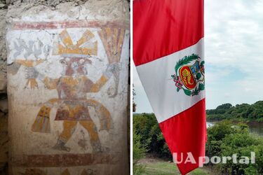 1400-year-old frescoes depicting two-faced men discovered in Peru (photo)