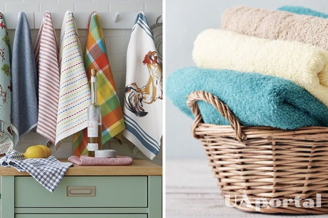 Как постирать кухонные полотенца без порошка