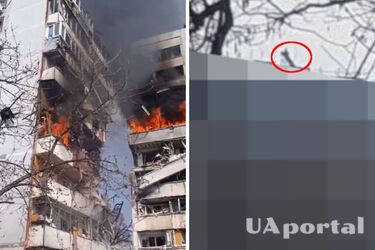 A missile hit a high-rise building in Zaporizhzhia