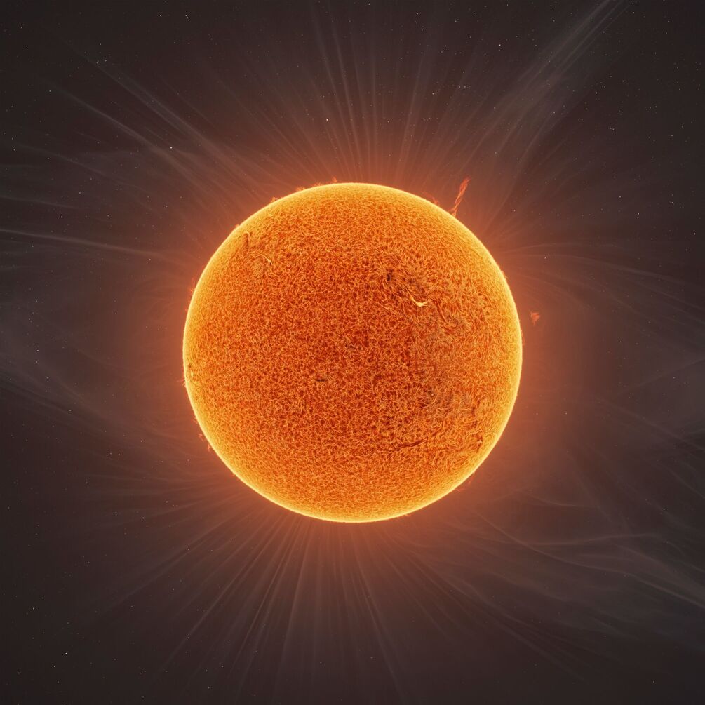 Опубликовано подробнее фото Солнца из 90 тысяч кадров, на котором виден вихрь размером 10-ти диаметров Земли