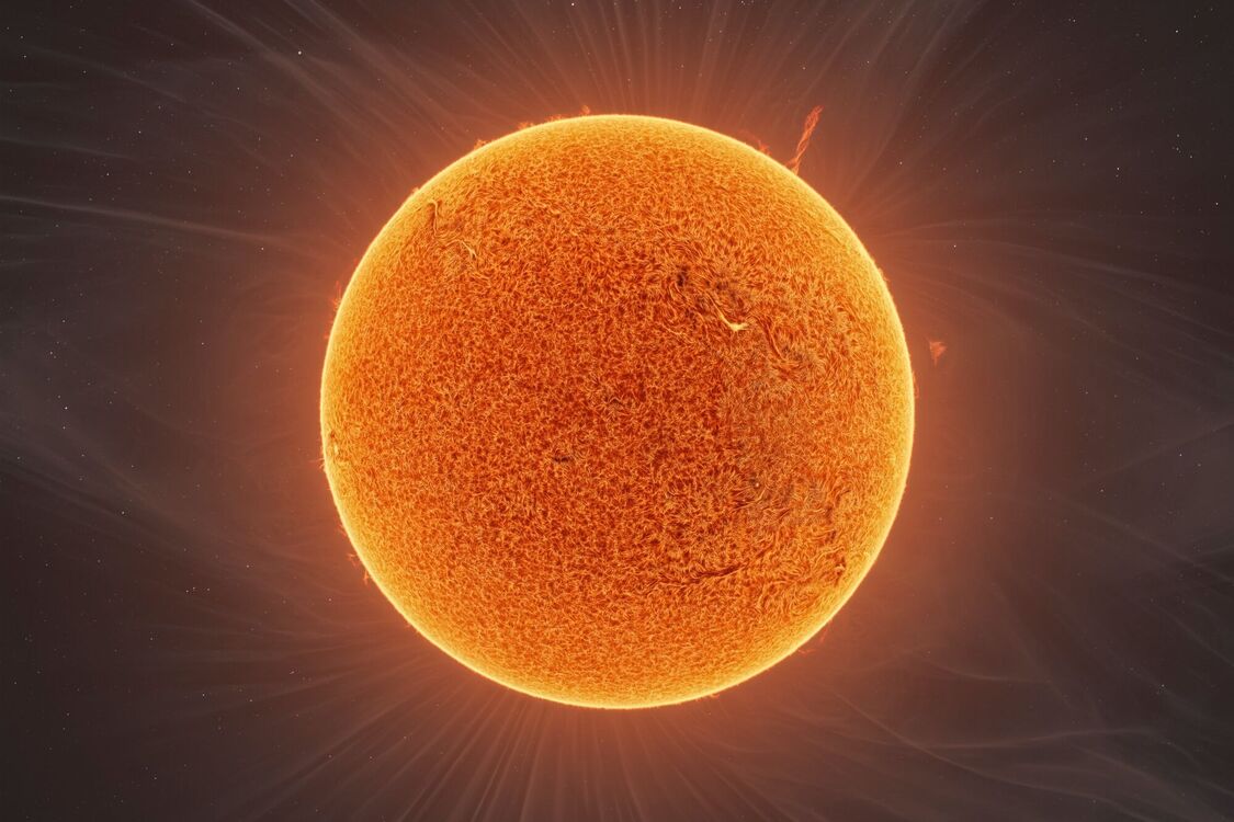 Опубликовано подробнее фото Солнца из 90 тысяч кадров, на котором виден вихрь размером 10-ти диаметров Земли