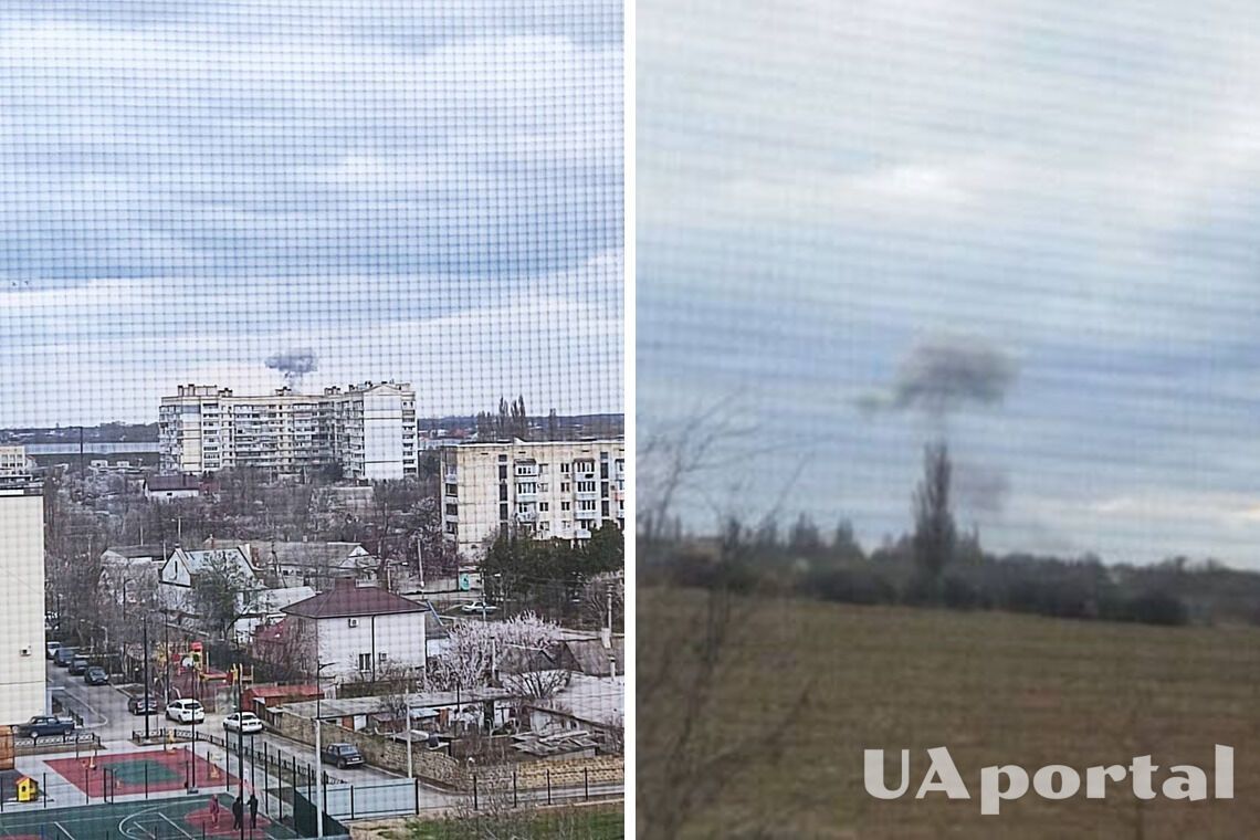 В Крыму близ Симферополя на территории аэропорта произошла 'бавовна' (видео)
