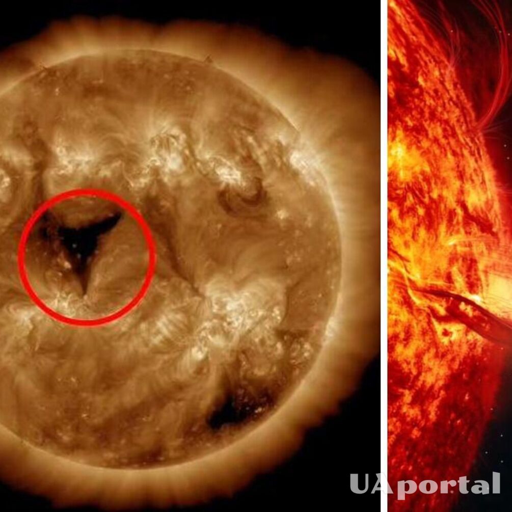 Очікуємо надпотужну магнітну бурю: на Сонці утворилась величезна діра розміром у 20 разів більше Землі