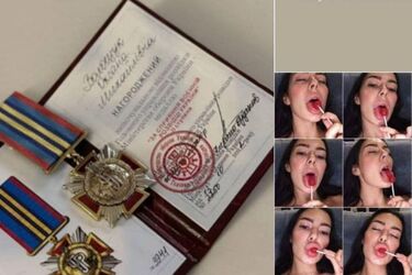 Киевская эскортница Ксюша Манекен (Оксана Волощук) попала в скандал, получив орден от ГУР