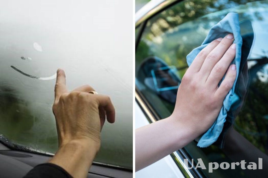 A budget-friendly way to wash car windows from stains inside