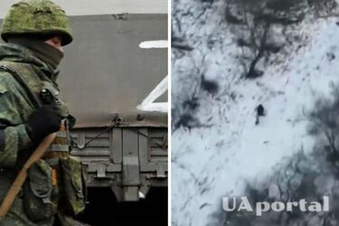 Українські бійці показали кадри втечі окупантів з поля бою (відео)