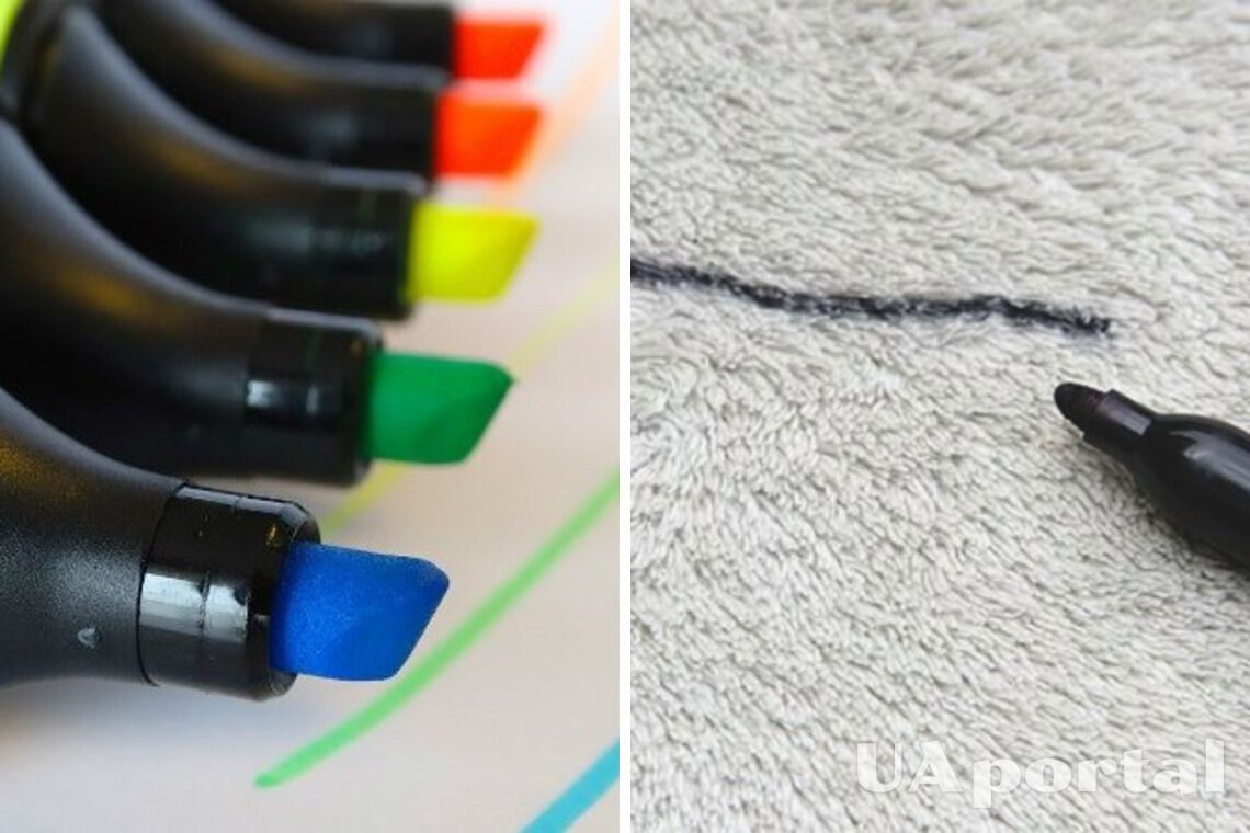 How to remove felt-tip pens and marker stains from clothes - a tip with