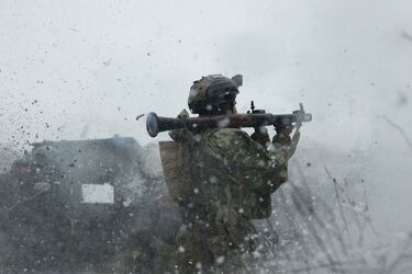 Бойцы 79-й ДШБ показали видео уничтожение двух российских ПЗРК 'Игла' одной гранатой
