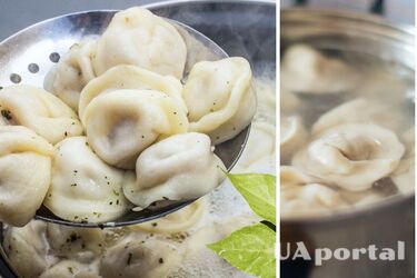 Add just one ingredient so that dumplings and dumplings do not stick together during cooking