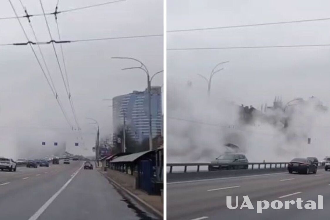 'Like in horror movies': in Kyiv, during the Friendship Day of Peoples, boiling water flooded the roadway (photo, video)