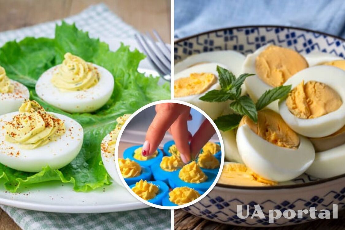 Патріотичні фаршировані яйця до Великодня: простий лайфхак з барвником