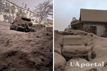 Виверження вулкана Шивелуч на Камчатці