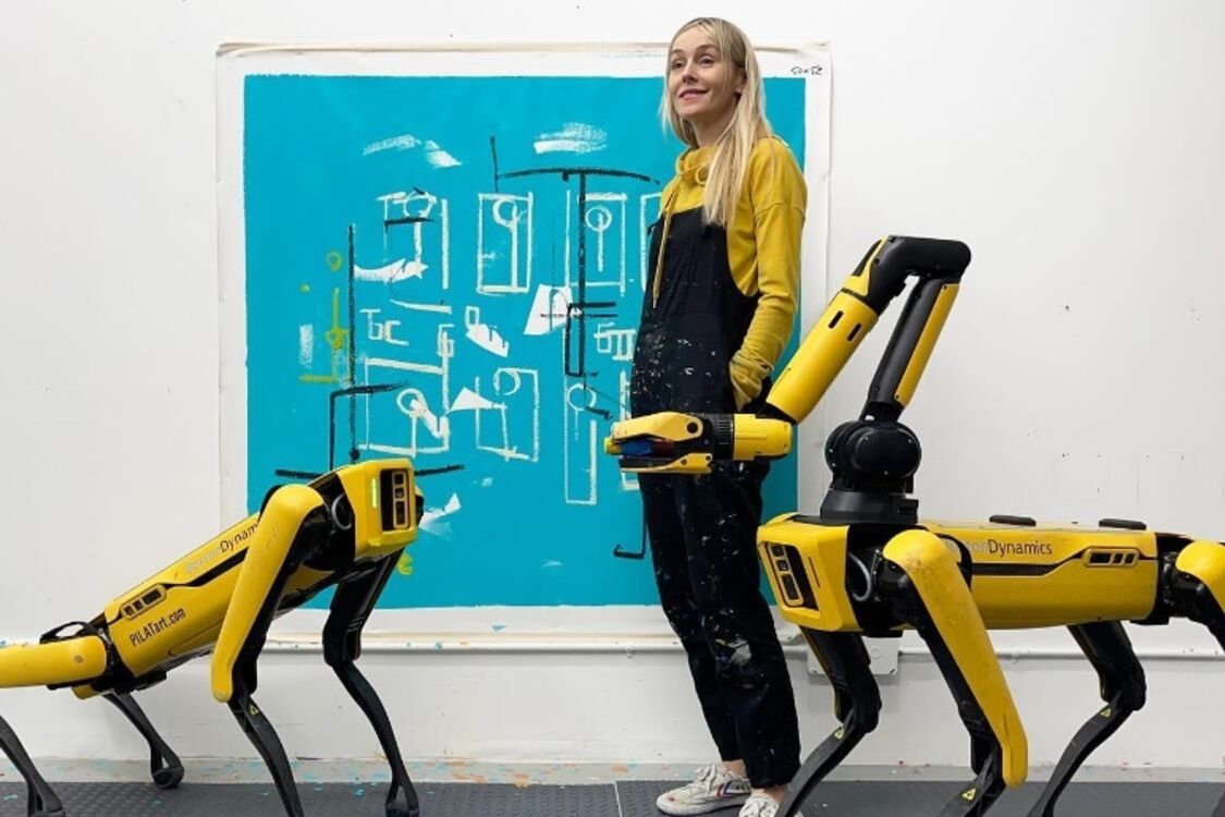 Собаки-роботы Boston Dynamics нарисуют картины для известной галереи (фото, видео)