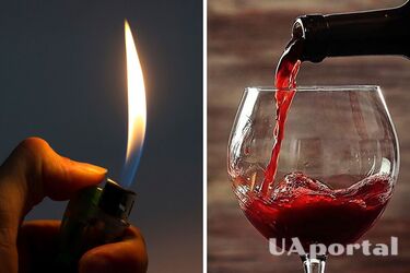 Як відкрити вино нагрів горло пляшки запальничкою