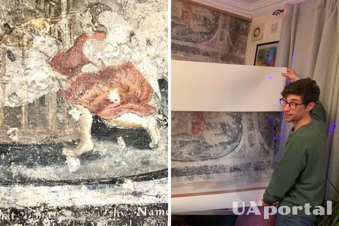 Мешканець Британії під час ремонту кухні знайшов картини віком близько 400 років (фото)