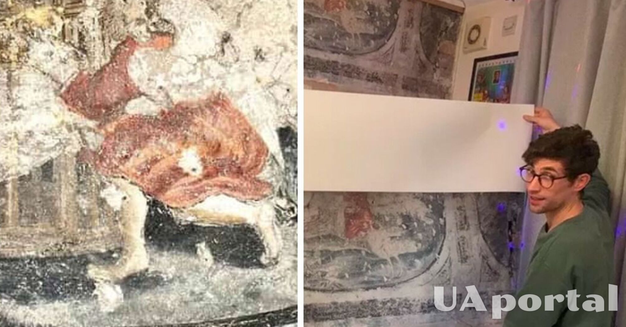 Житель Британии во время ремонта кухни нашел картины в возрасте около 400 лет (фото)