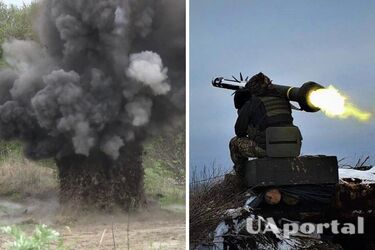 Kamikaze drone of Ukrainian reconnaissance men effectively destroyed Russian mine depot (video)