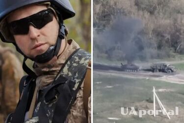 Ukrainian paratroopers epically destroyed the BMP of the occupiers in the Luhansk region (video)