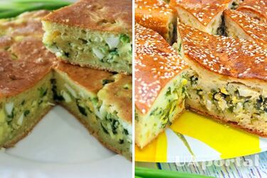 Вкусность за 5 минут: рецепт быстрого пирога с яйцами и зеленым луком