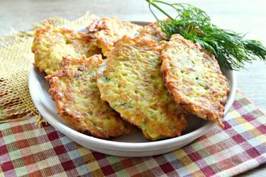For a healthy breakfast: how to make potato, chickpea and feta pancakes