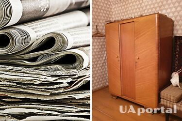 How to get rid of the musty smell from old furniture: a life hack with newspapers