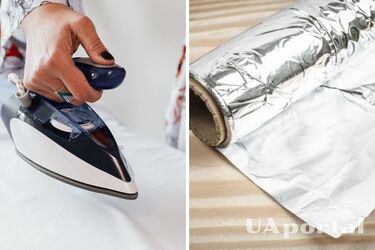 Foil speeds up the ironing process: an interesting life hack