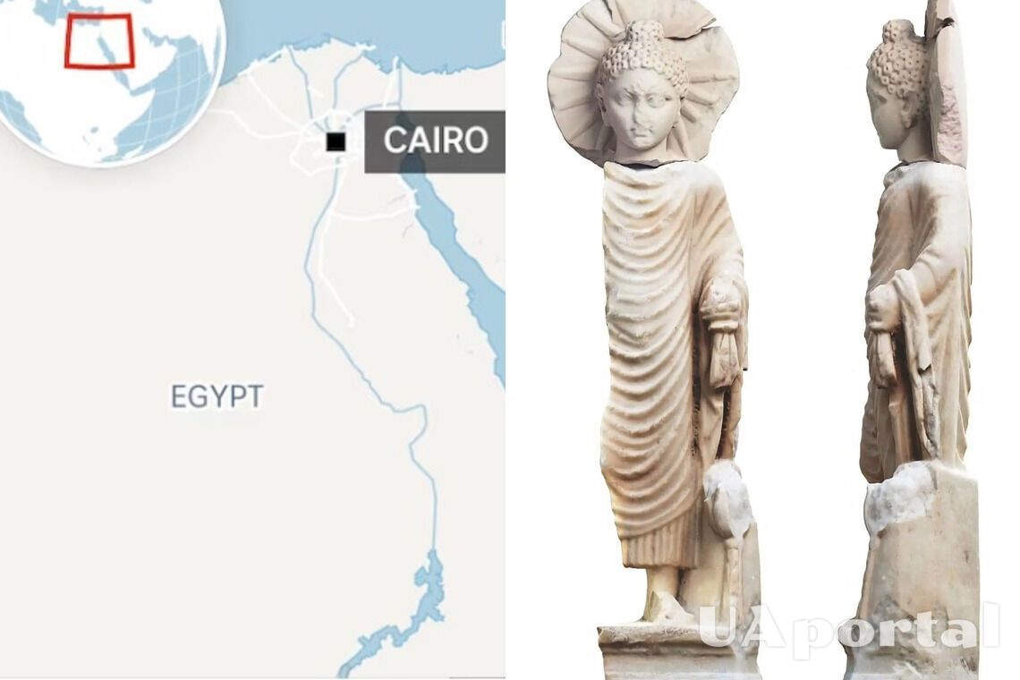 Ancient Buddha statue found for the first time in Egypt