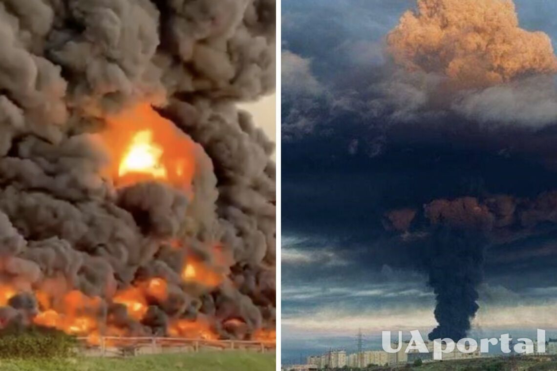 Oil depot on fire in Sevastopol: occupants claim UAV hit, highest fire class assigned (photos, video)
