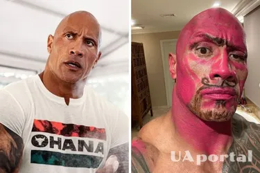 'It was only supposed to be a manicure': Dwayne 'The Rock' Johnson's daughters overdid their father's makeup (funny video)
