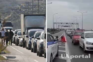 На Крымском мосту образовались пробки